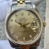 ROLEX DATEJUST 36 16233 CHAMPAGNE DIAMOND DIAL