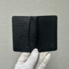 LOUIS VUITTON CARD HOLDER BLACK EPI LEATHER