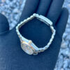1996 ROLEX LADIES DATEJUST 26 69173 SILVER TAPESTRY