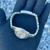 1996 ROLEX LADIES DATEJUST 26 69173 SILVER TAPESTRY