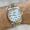 2003 ROLEX DATEJUST 36 16233 WHITE ARABIC DIAL