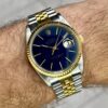 1990 ROLEX DATEJUST 36 16233 BLUE DIAL
