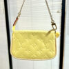 LOUIS VUITTON MINI POCHETTE BANANA FIZZ YELLOW