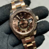 ROLEX SKY-DWELLER ROSE GOLD CHOCOLATE ARABIC DIAL 326935