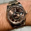 ROLEX SKY-DWELLER ROSE GOLD CHOCOLATE ARABIC DIAL 326935