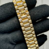 ROLEX DAY-DATE 41 218238 YELLOW GOLD ICED OUT BUST DOWN
