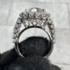 GIA CERTIFIED DIAMOND RING 4.62CT VS2 CENTER STONE 18K WHITE GOLD