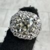 GIA CERTIFIED DIAMOND RING 4.62CT VS2 CENTER STONE 18K WHITE GOLD