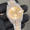 ROLEX SKY-DWELLER TWO TONE ICED OUT BUST DOWN FLOWER SET 326933