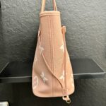 LOUIS VUITTON NEVERFULL MM MONOGRAM EMPREINTE LEATHER PINK W/ POCHETTE