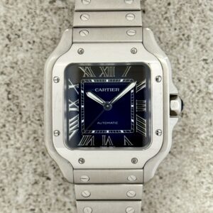 CARTIER SANTOS MEDIUM BLUE DIAL WSSA0063
