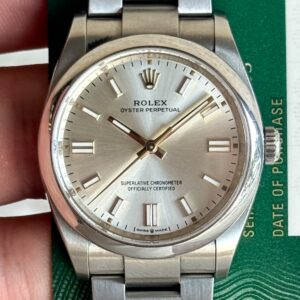2022 ROLEX OYSTER PERPETUAL 36 SILVER DIAL 126000