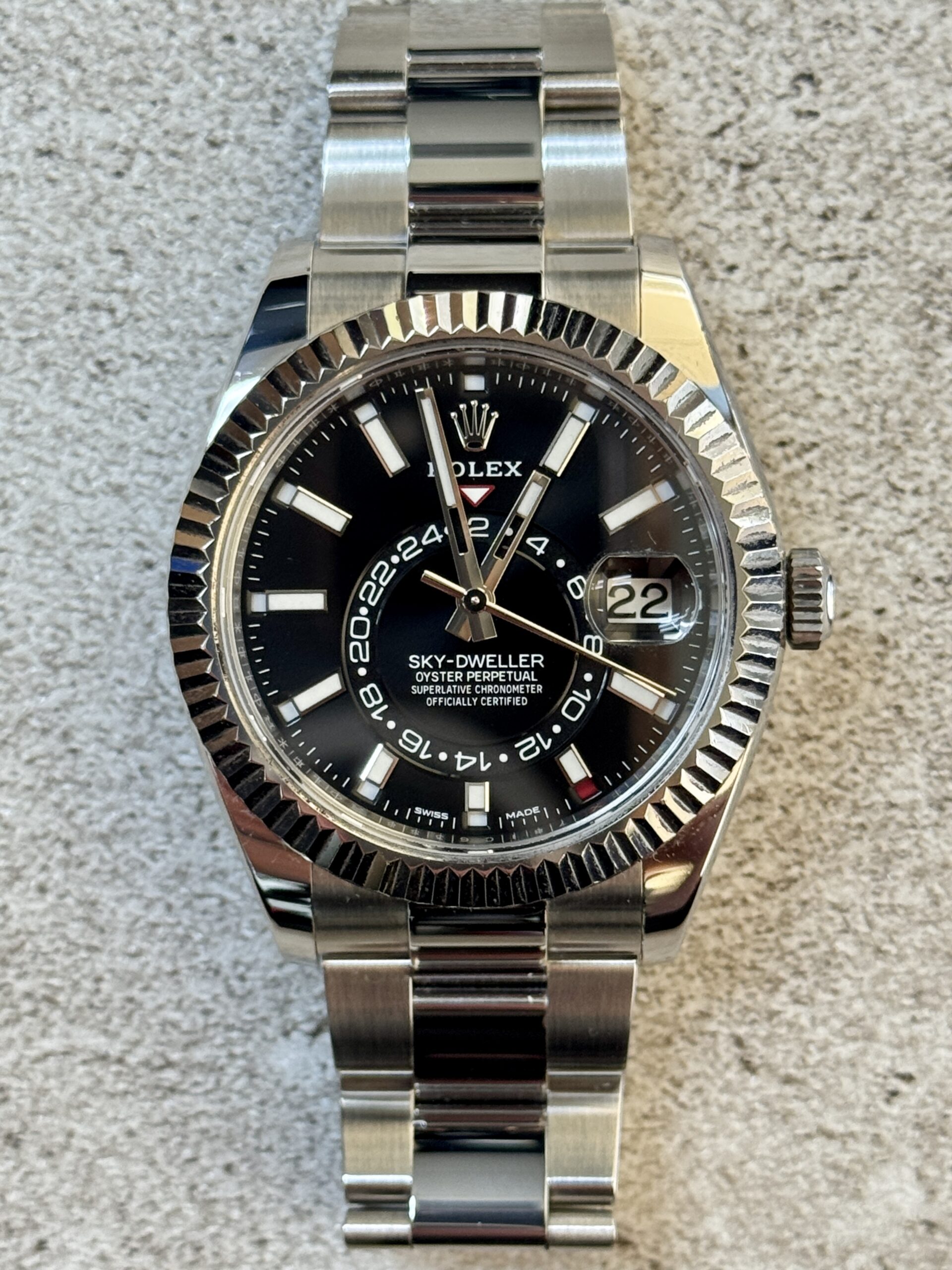 2020 ROLEX SKY-DWELLER 326934 BLACK DIAL