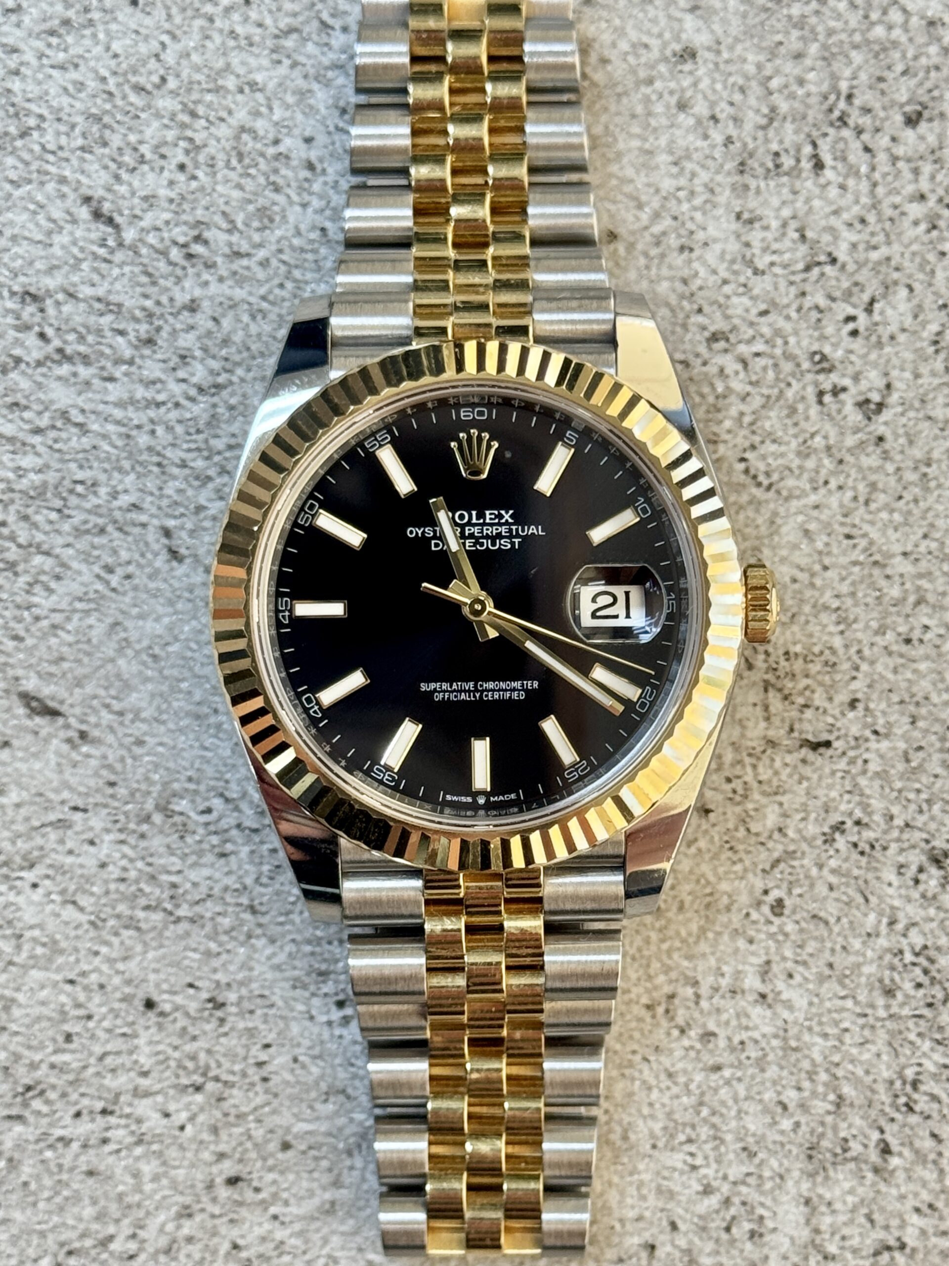 2023 ROLEX DATEJUST 41 BLACK DIAL 126333