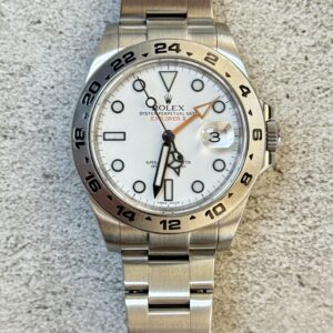 2015 ROLEX EXPLORER II 42MM 216570 WHITE DIAL